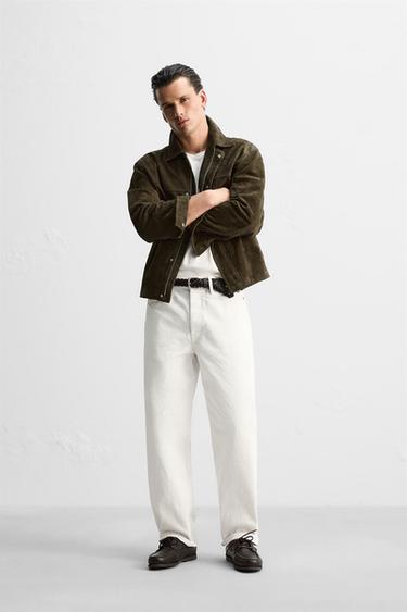 JEANS STRAIGHT FIT RELAXED LIMITED EDITION - Blanco de Zara