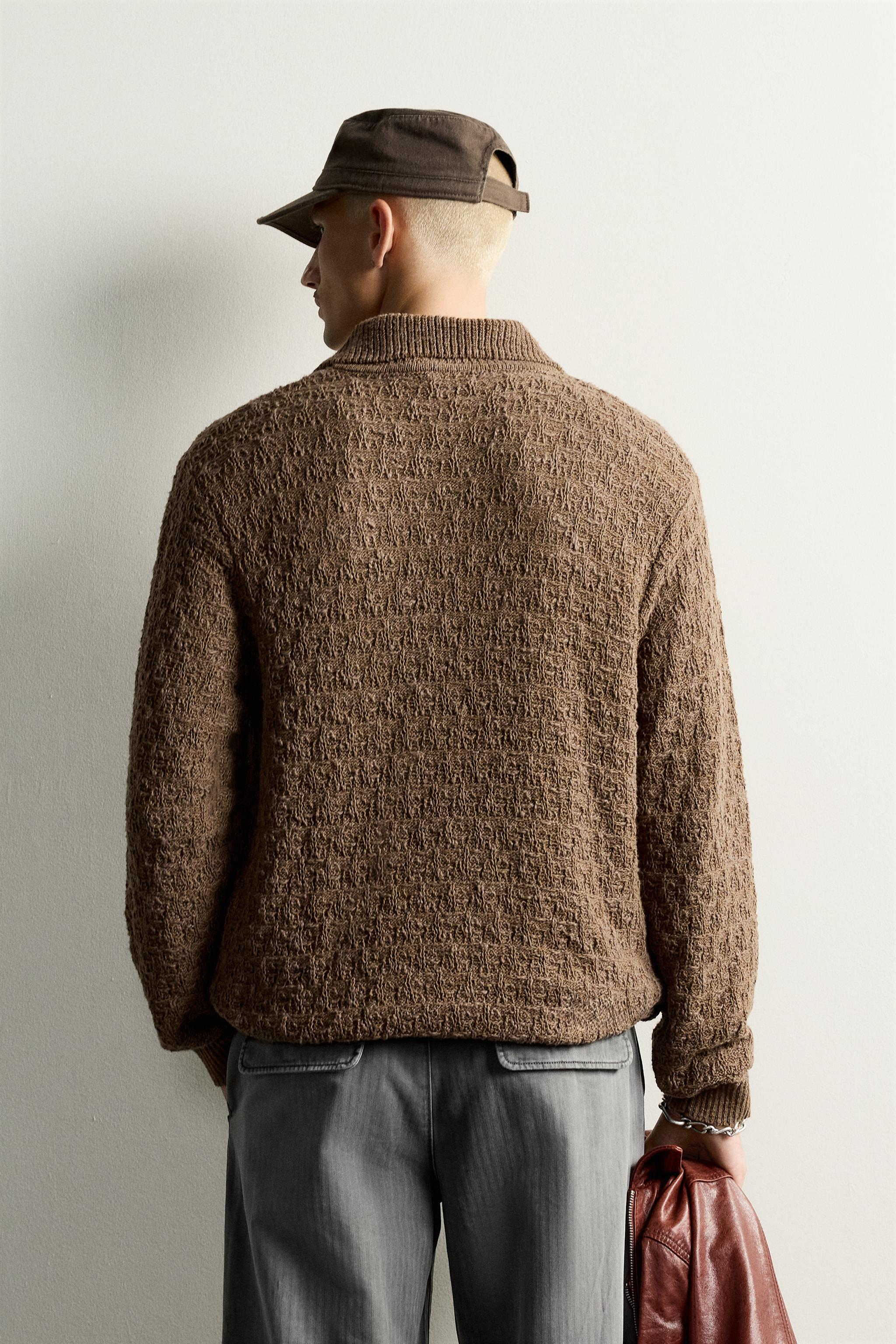 POLO EN MAILLE STRUCTURÉE TEXTURÉE
