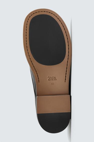 LIMITED EDITION LEATHER SMART SHOES - Black by Zara - Image 6