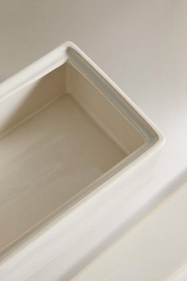 BOÎTE À MOUCHOIRS CÉRAMIQUE BLANCHE - Écru de Zara - Image 2