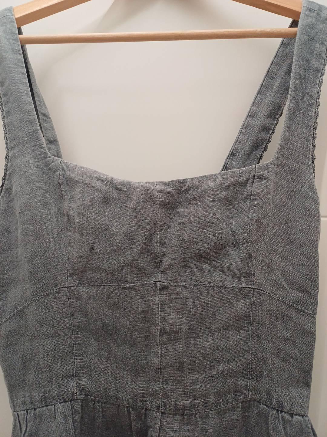 LINEN MIDI DRESS - Image 4