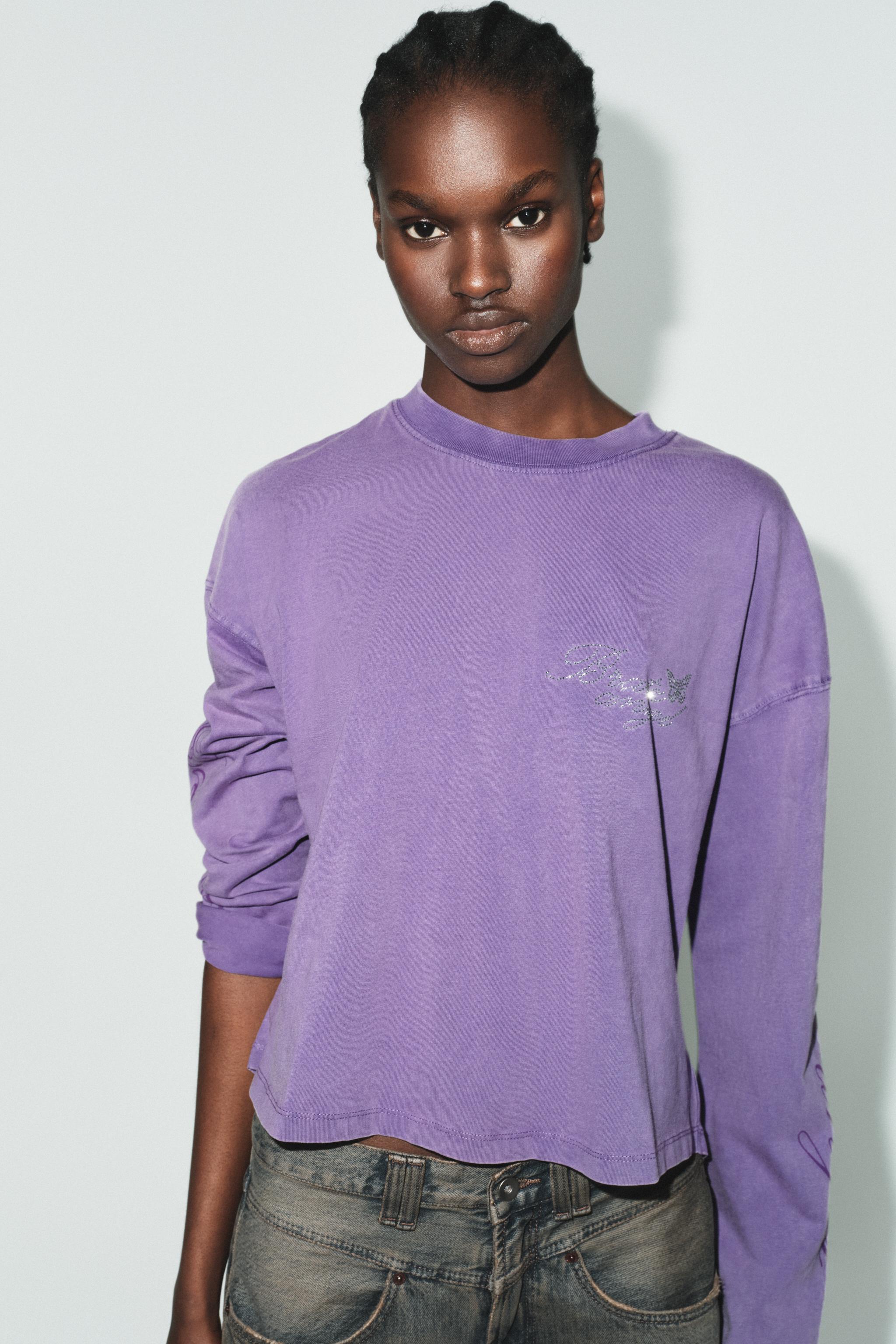 BRATZ® OVERSIZE T-SHIRT - Purple | ZARA South Africa