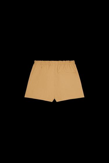 Zara BUTTON SKORT - Mid-camel