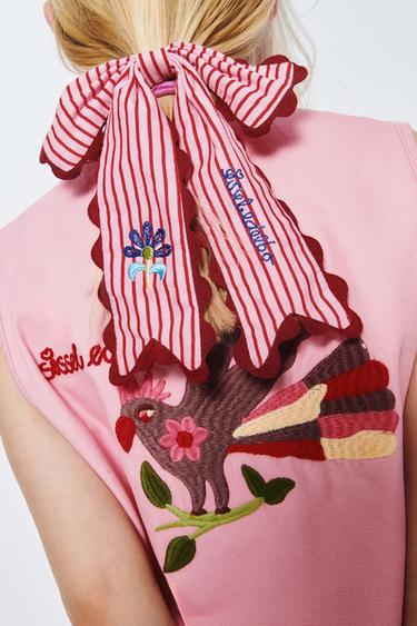 HAIR SCRUNCHIE CLIP BOW SISSEL EDELBO X ZARA KIDS - Pink by Zara