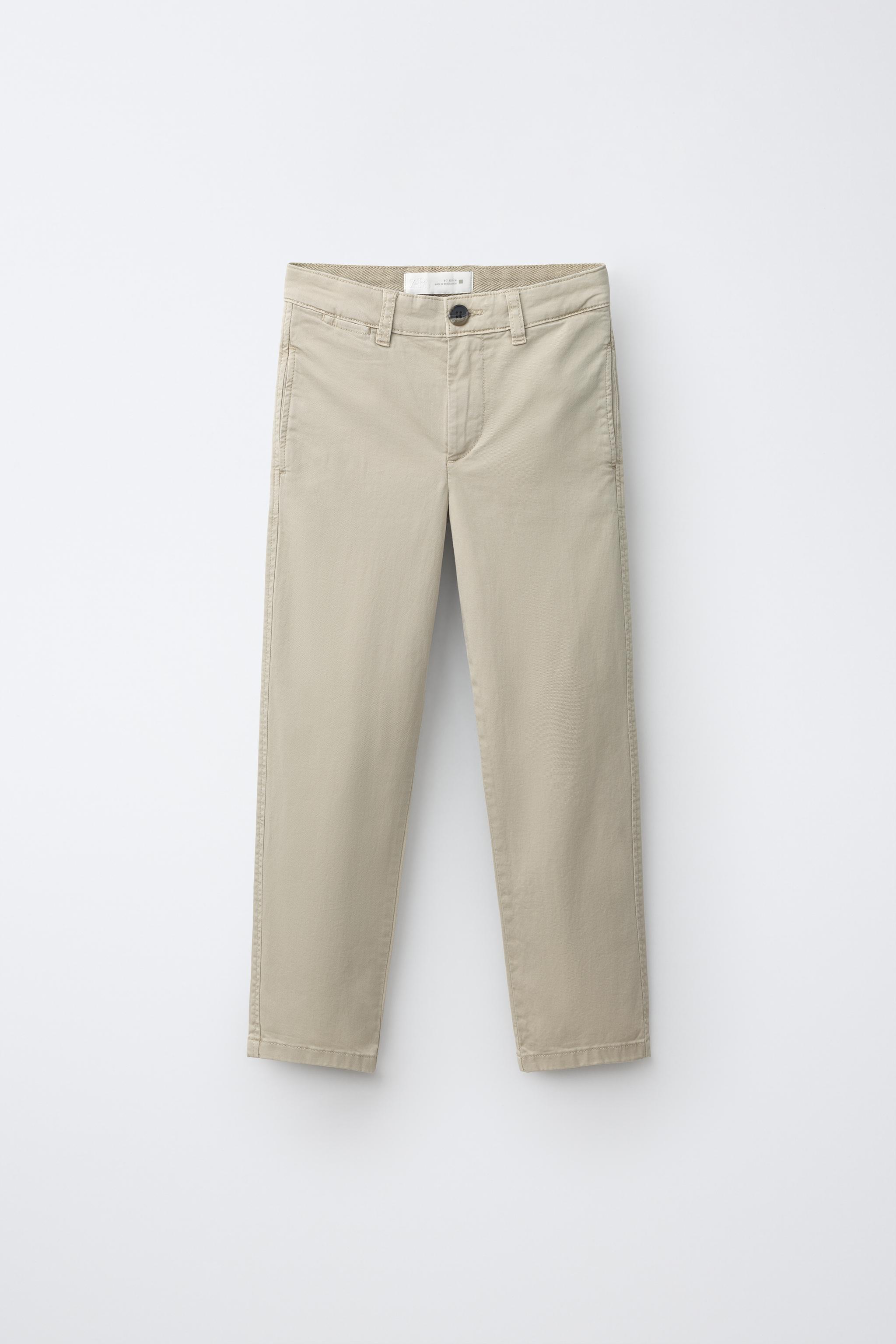 BASIC CHINO PANTS — Beige