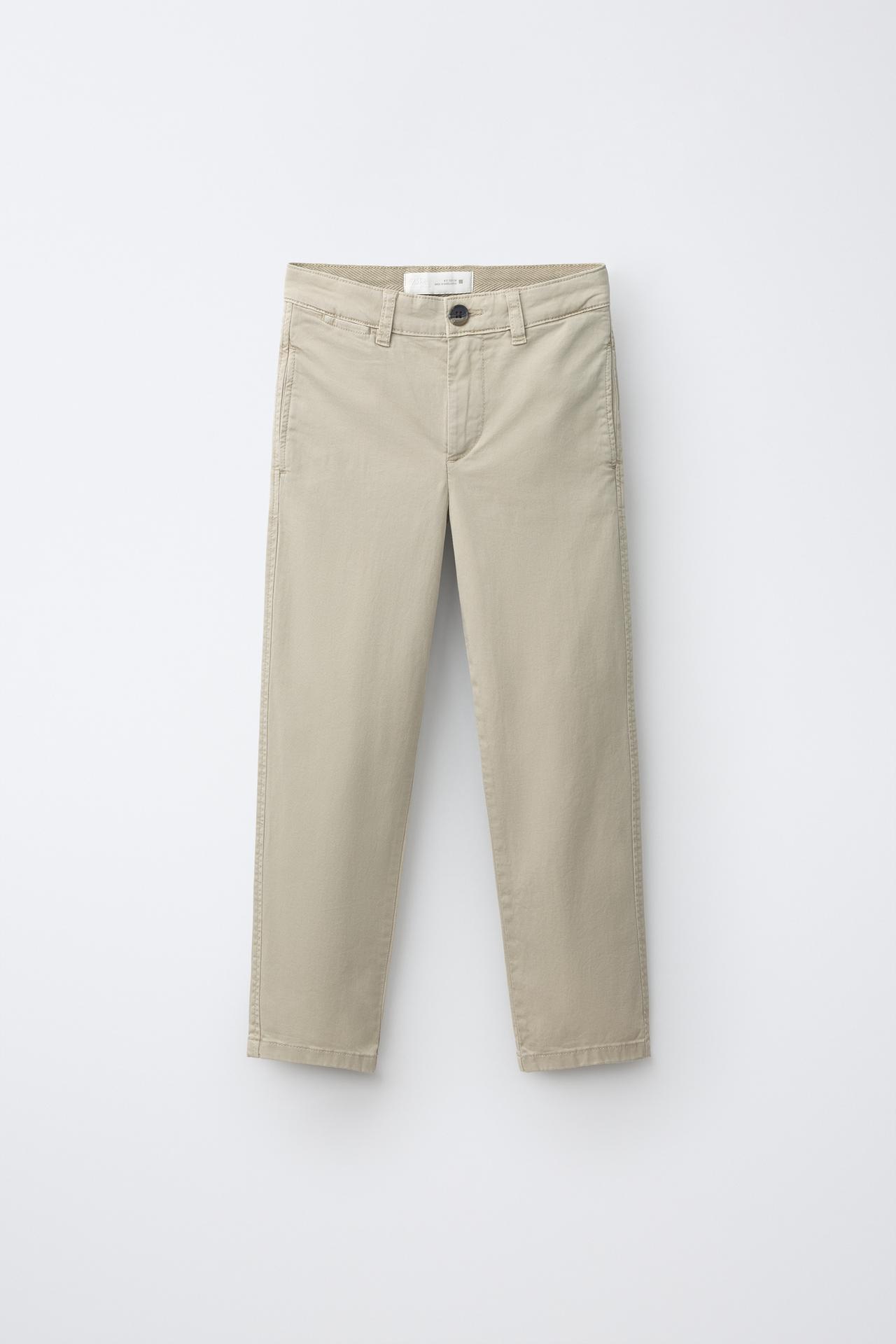 BASIC CHINO PANTS — Beige