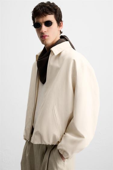 VESTE CROPPED FIT - Sable de Zara - Image 5