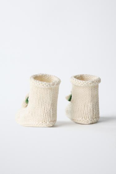EMBROIDERED BOOTIES - Ecru White by Zara - Image 5