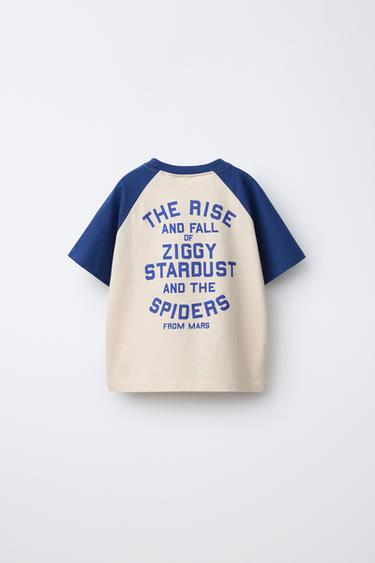 デヴィッド・ボウイ©プリントTシャツオフホワイトZaraのデヴィッド・ボウイ©プリントTシャツ - オフホワイト 