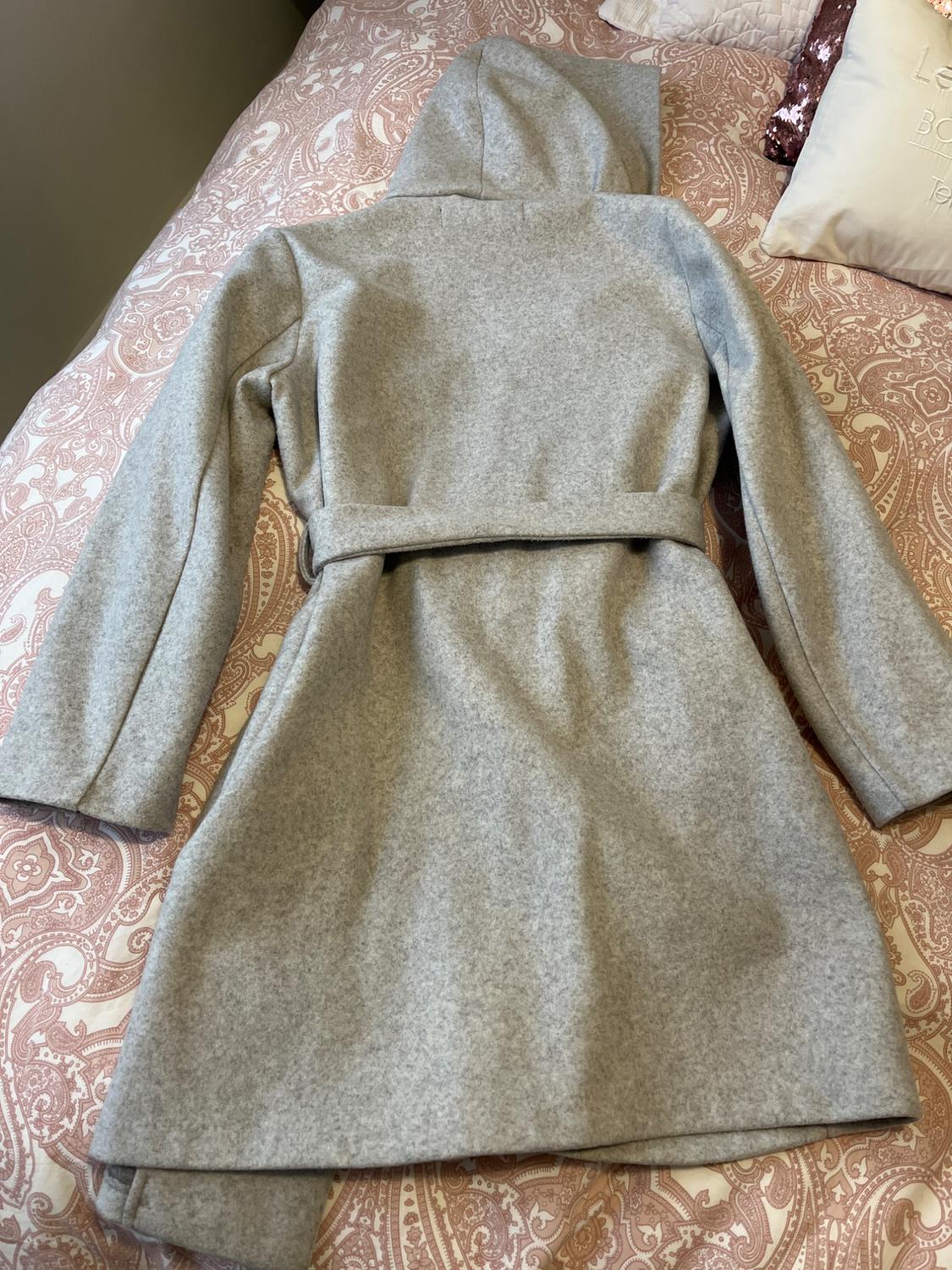 BELTED COAT WITH HOOD - Image 3