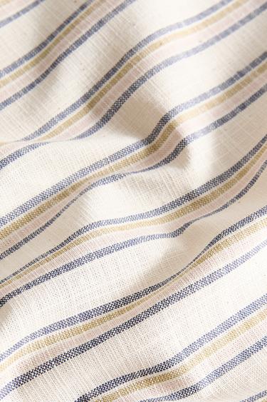 PACK OF DYED THREAD STRIPED NAPKINS - Blue by Zara - Image 3