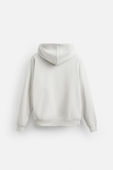 SWEAT À CAPUCHE BASIQUE - Gris perle de Zara - Image 7