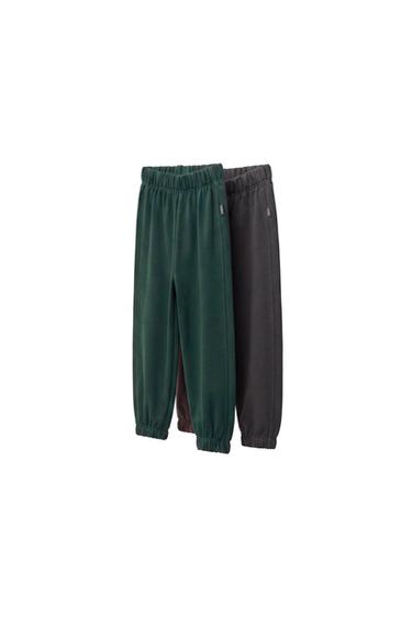 PACK DE DEUX PANTALONS DE JOGGING UNIS - Gris anthracite de Zara