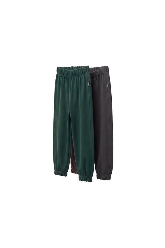 Zara TWO-PACK OF SOLID JOGGER PANTS - Anthracite grey - Image 0