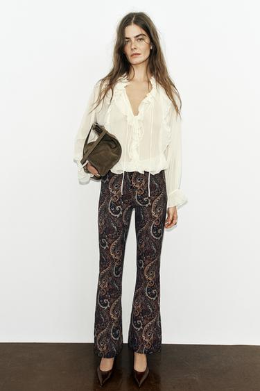 ROMANTIC VOLUMINOUS TOP - Ecru by Zara - Image 0