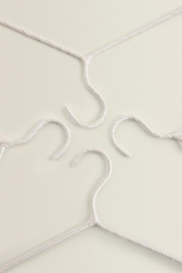 BEIGE COTTON AND LINEN HANGER (PACK OF 4) - Light beige by Zara - Image 2