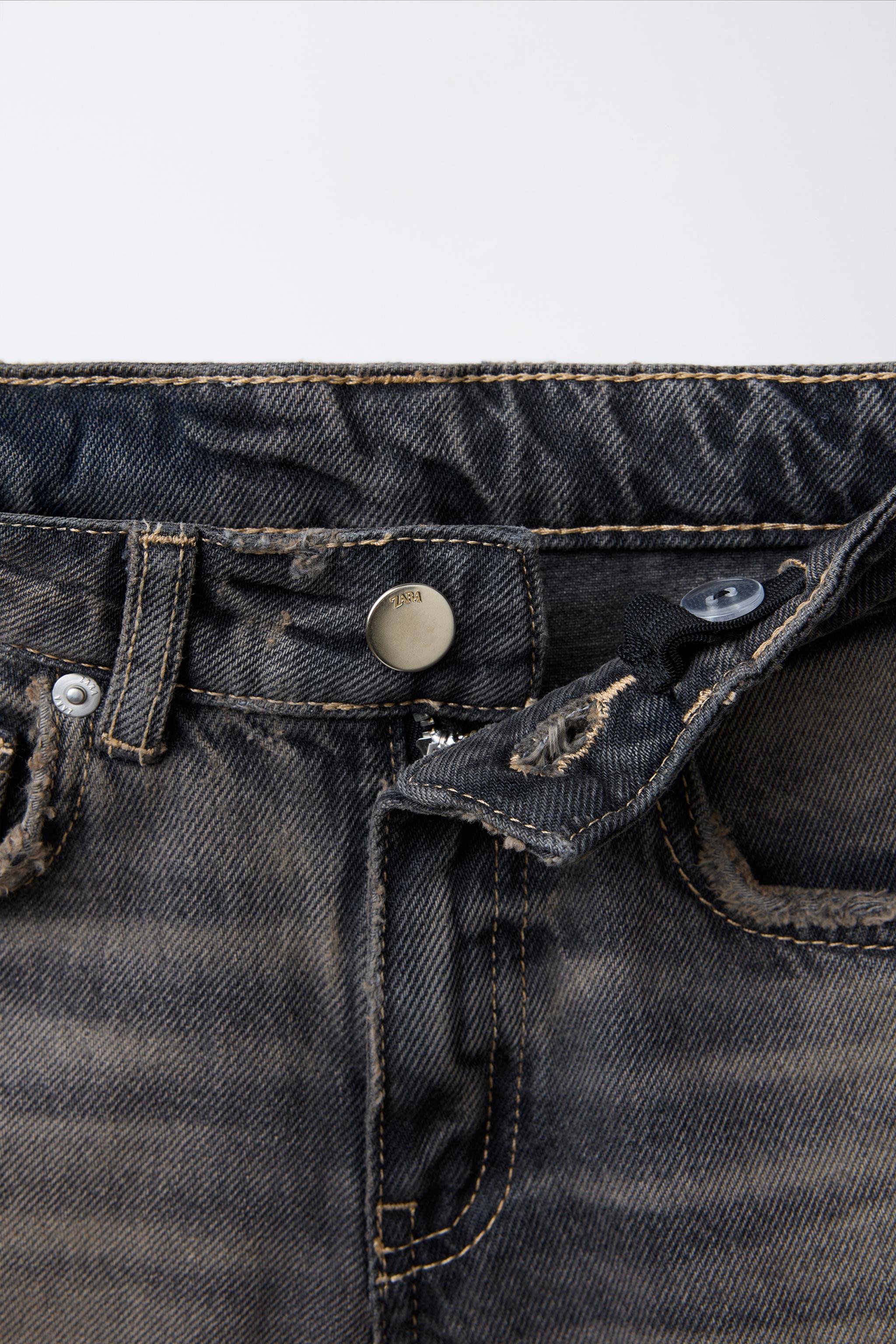 LONG DENIM SHORTS - Gray | ZARA United States