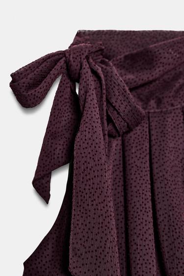 TOP HALTER BOULE - Bordeaux de Zara - Image 8