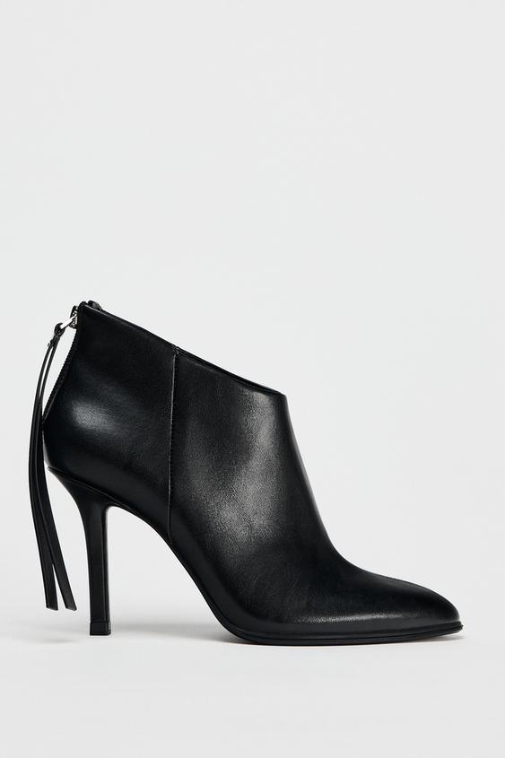 Zapato Botin Tacon Ancho Zara Tacon Ancho Botas Altas Zara Mujer Las  Bajitas Arrasan En Zara Con