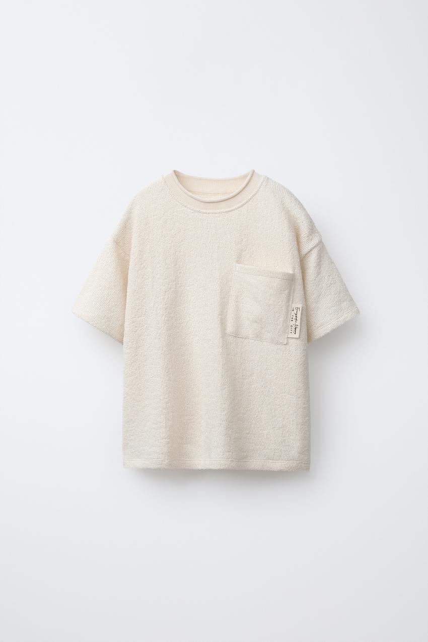 FRENCH TERRY T-SHIRT WITH POCKET