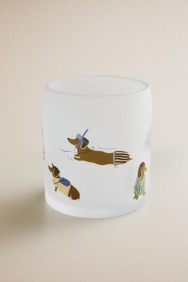 CHILDREN'S DOGGY TOOTHBRUSH HOLDER - Blue by Zara