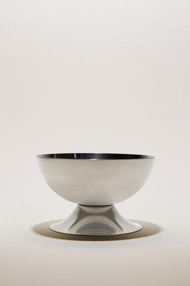 METALLIC SHINE ICE-CREAM CUP — Steel 1