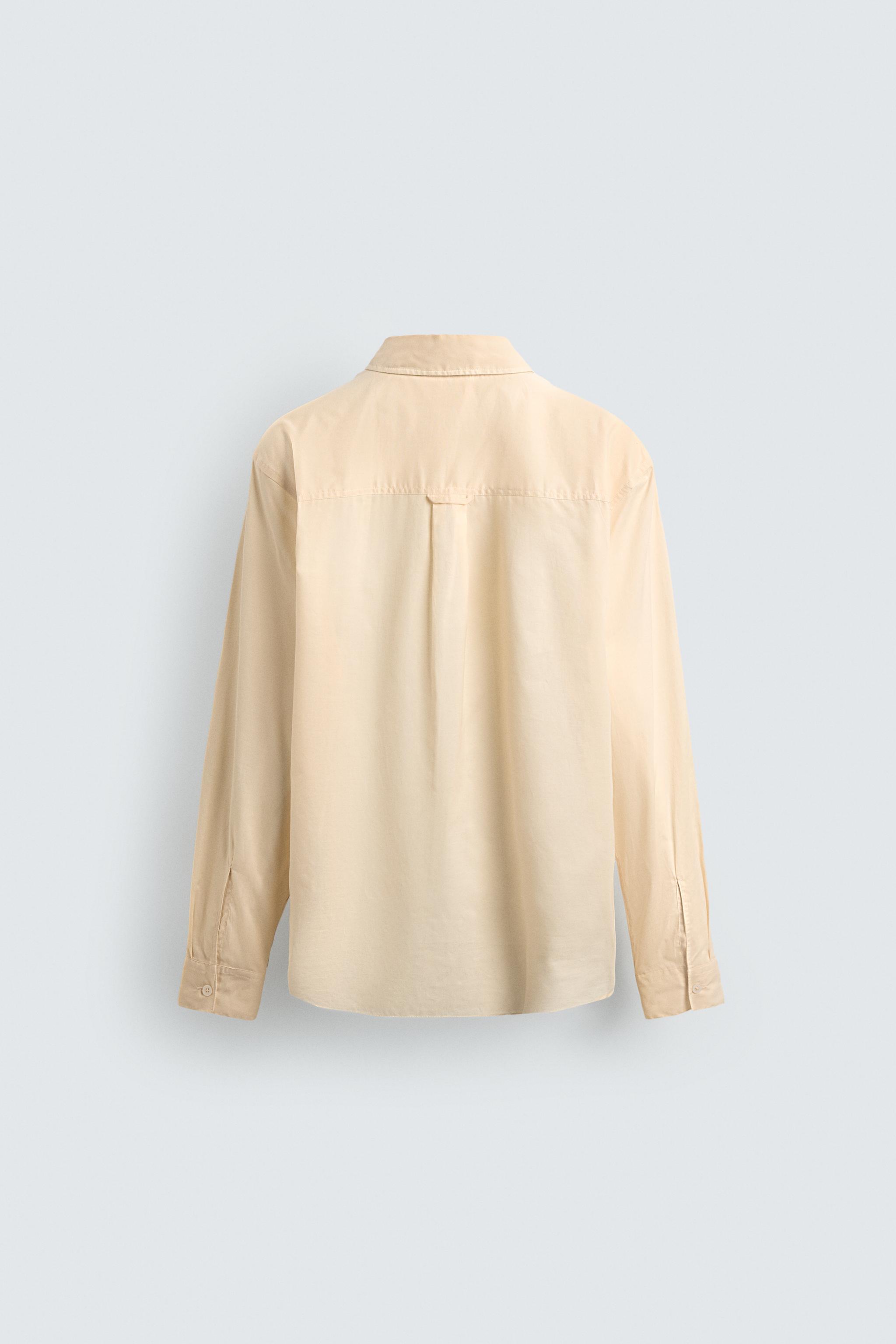 RELAXED FIT SEMI-SHEER SHIRT
