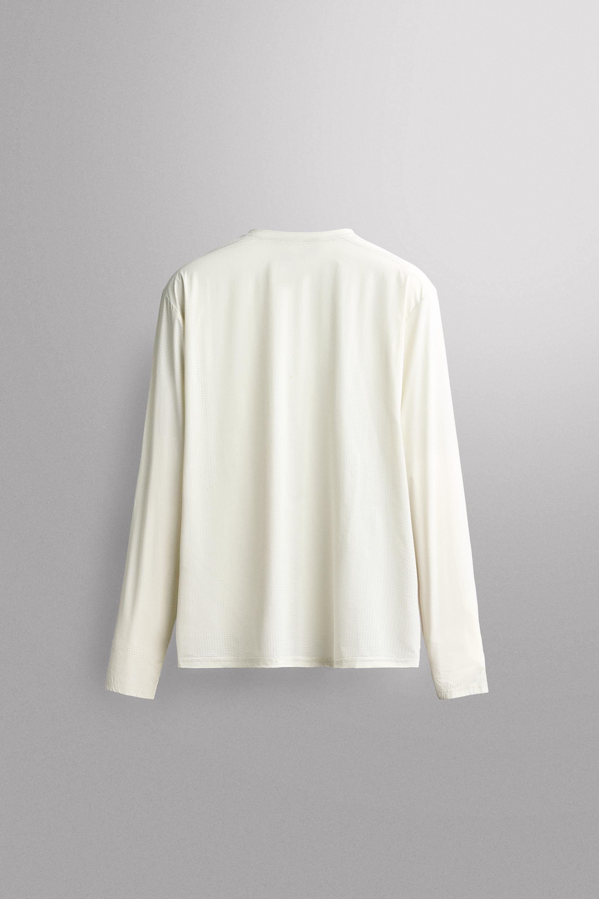 RIDAR© x ZARA LONG SLEEVE RUNNING T-SHIRT — Ecru