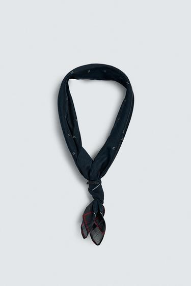 GEOMETRIC PRINT BANDANA - Blue by Zara - Image 1