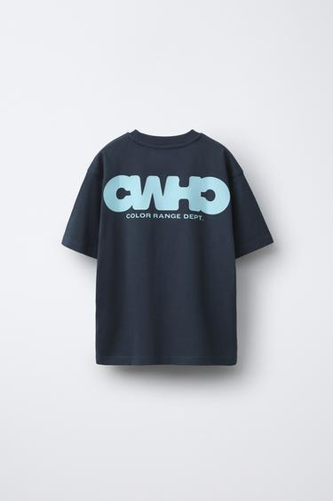 LOGO PRINT T-SHIRT - Dark anthracite by Zara - Image 1
