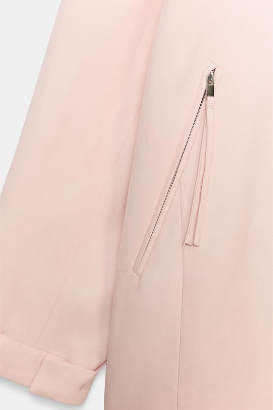 ZW COLLECTION ピンクボンバージャケット - パステルピンク | ZARA