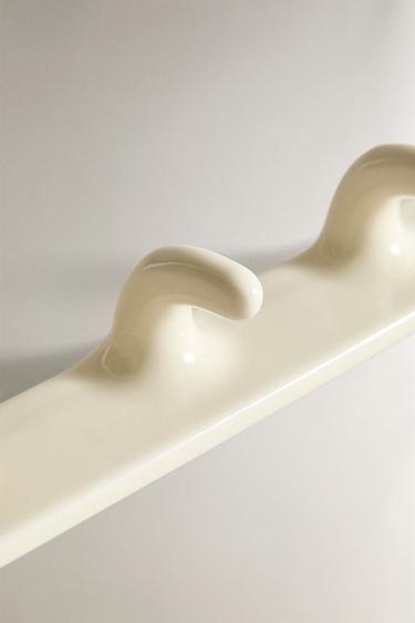 TRIPLE CERAMIC HOOK - Cream by Zara - Image 2