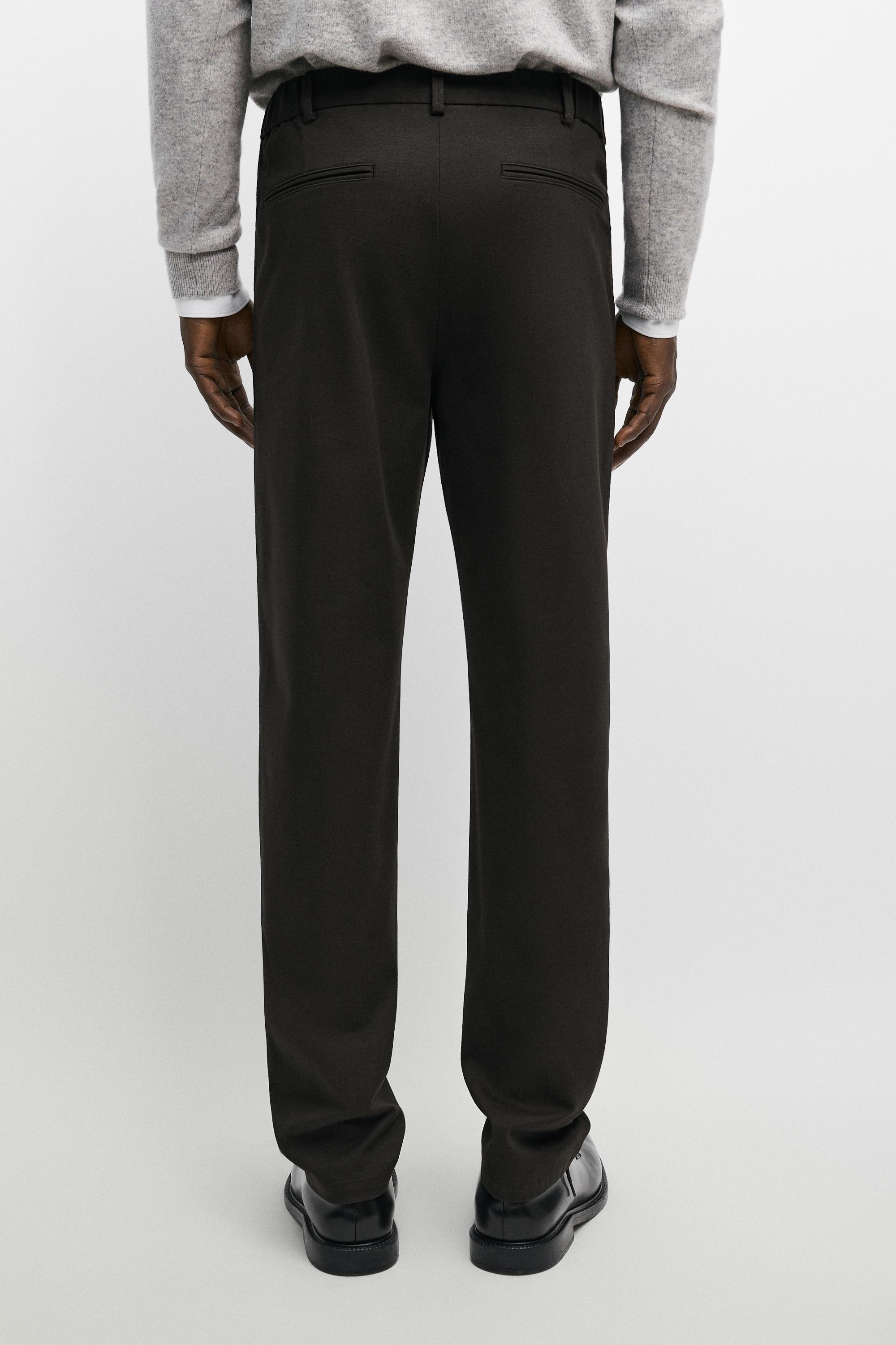 Pantalon slim en coton mélangé