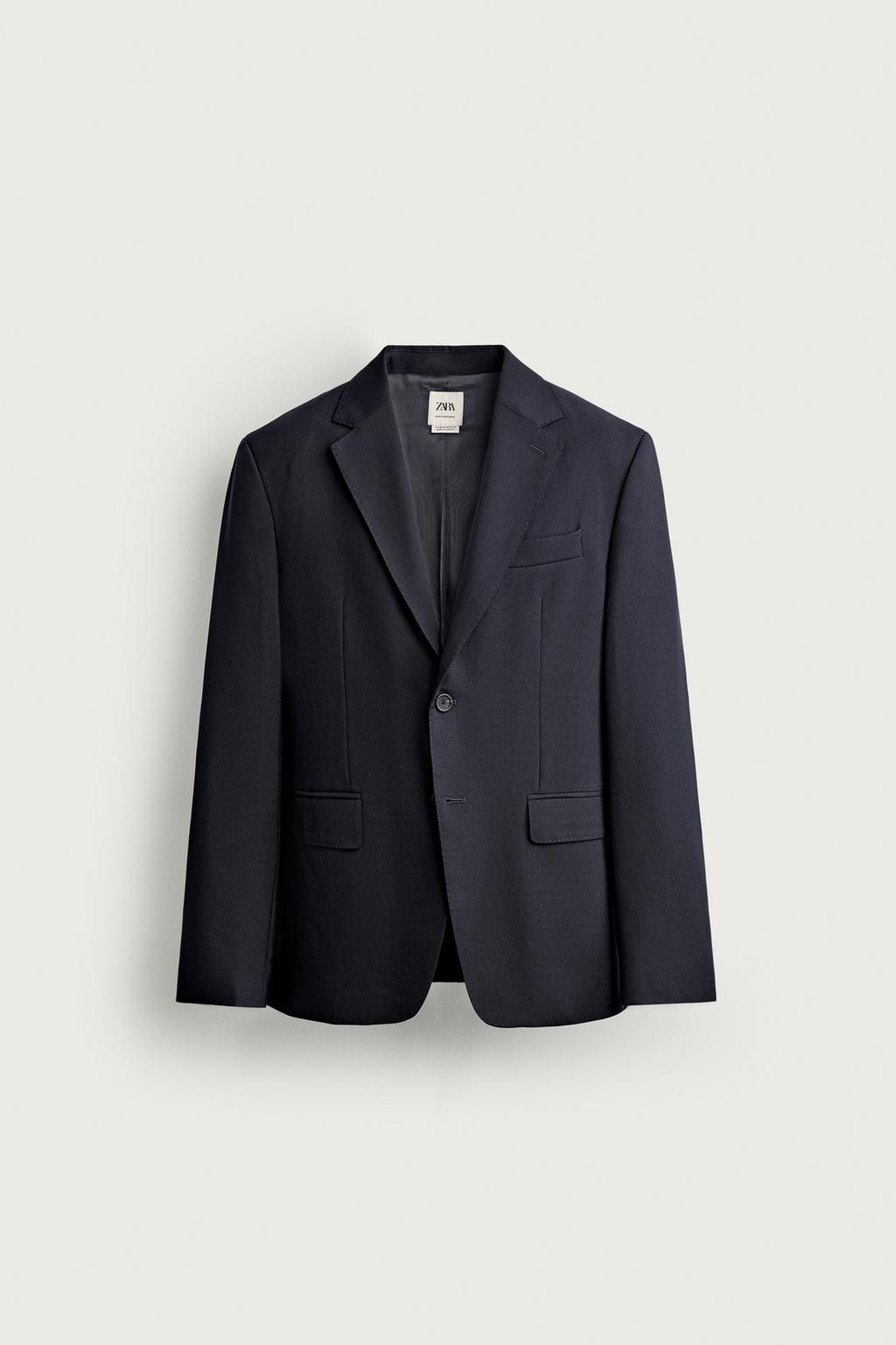 100% Wool Suit Blazer — Men's