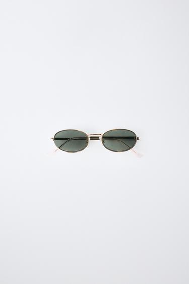 OVALE SONNENBRILLE AUS METALL - Goldfarben von Zara - Bild 0