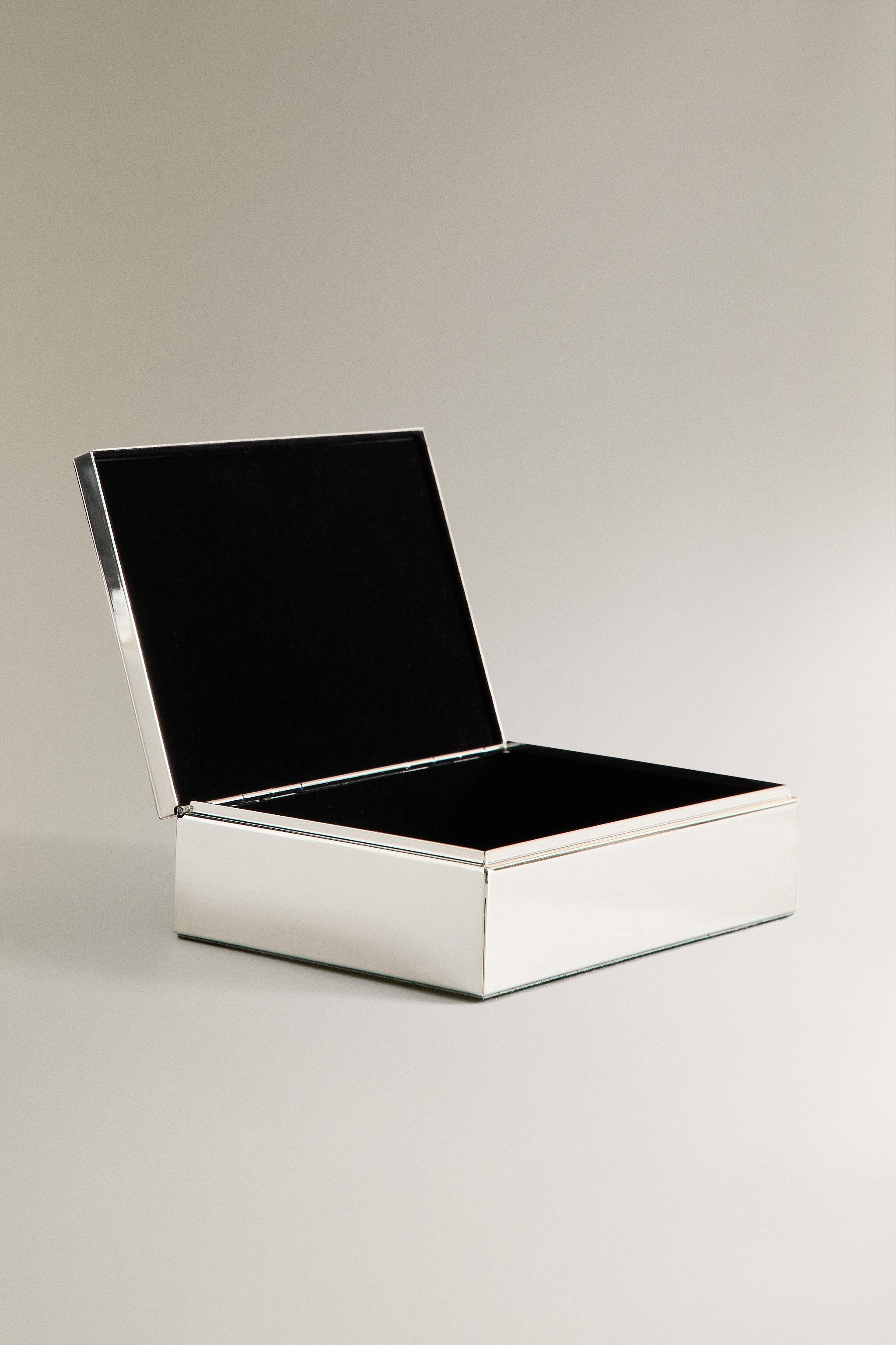LARGE MIRRORED JEWELRY BOX - Silver | ZARA United States