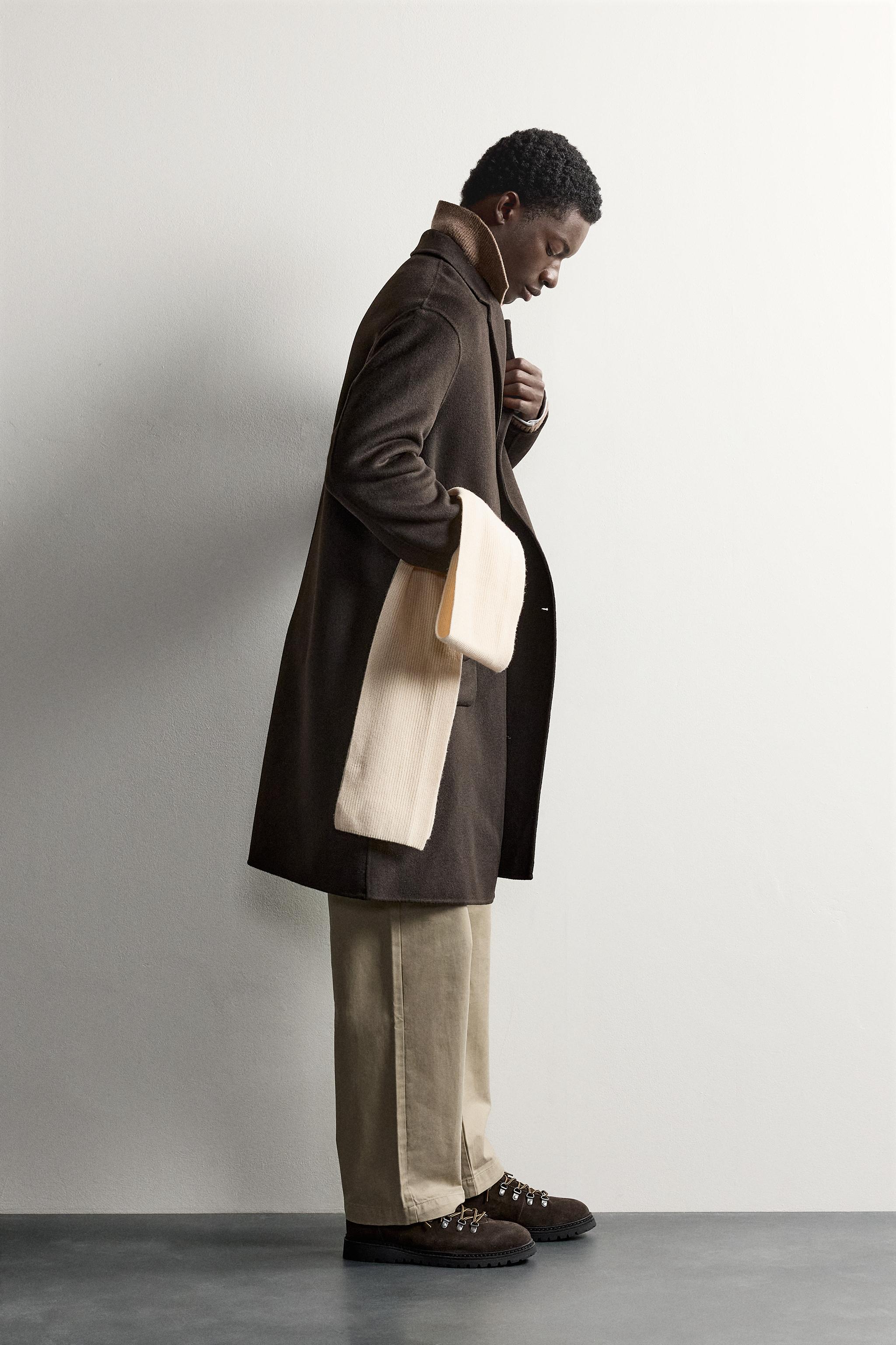 WOOL-BLEND DOUBLE-FACED COAT