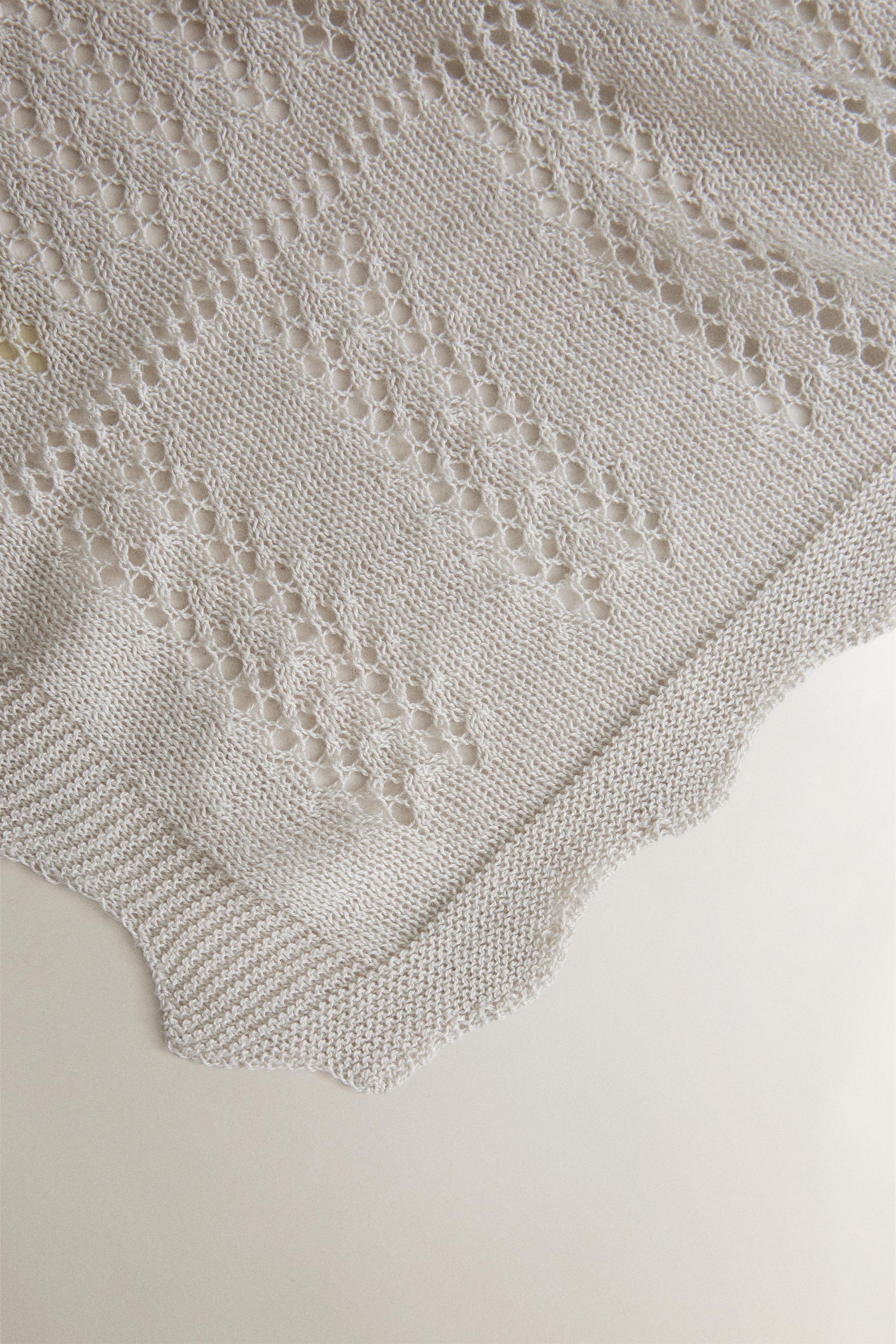 BABY KNIT BLANKET — Gray