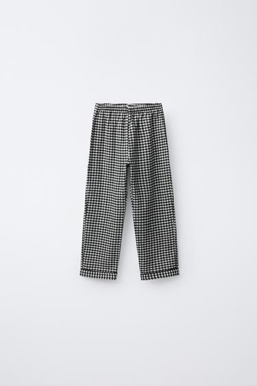 AGES 3-6 / GINGHAM PYJAMAS - Black / Ecru by Zara - Image 3