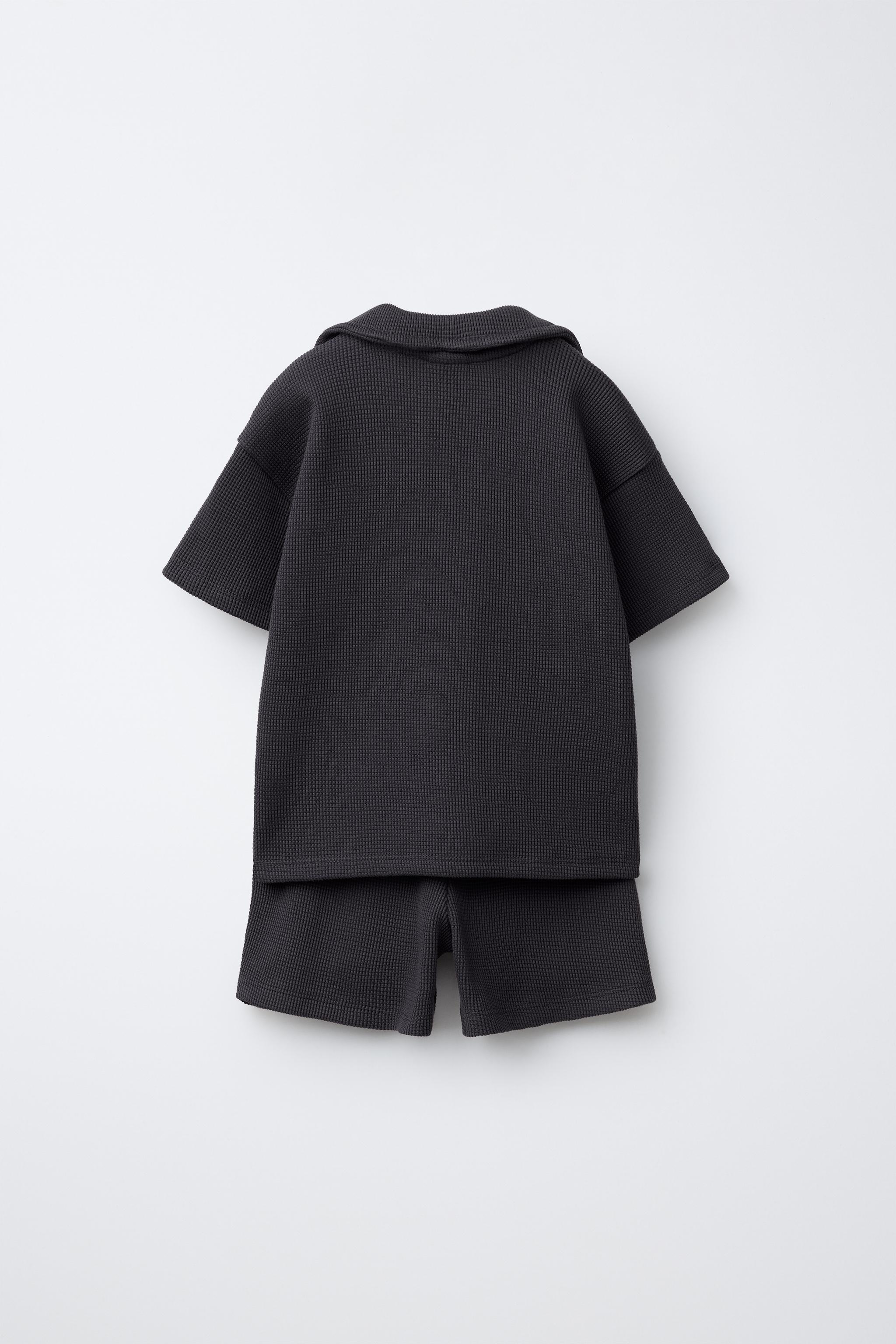 ENSEMBLE JOGGING POLO ET BERMUDA WAFFLE