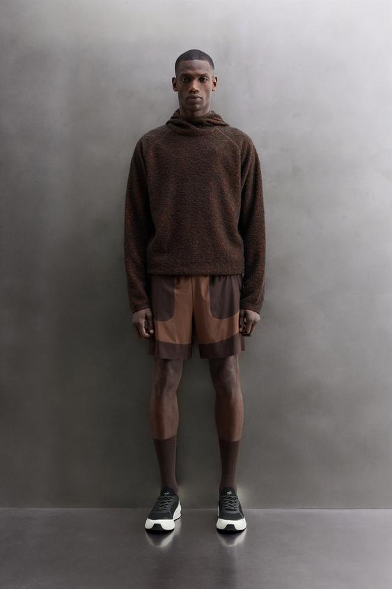 SWEAT POLAIRE À CAPUCHE EN LAINE - Marron de Zara - Image 0