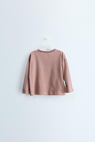 ZARA TIMELESS - STRIPED T-SHIRT — Coral pink 2