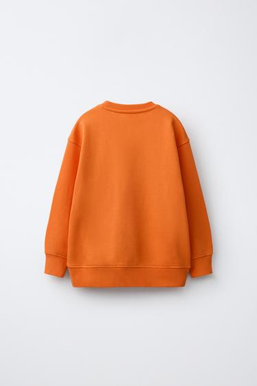 PLAIN SWEATSHIRT - Orange by Zara - Image 1