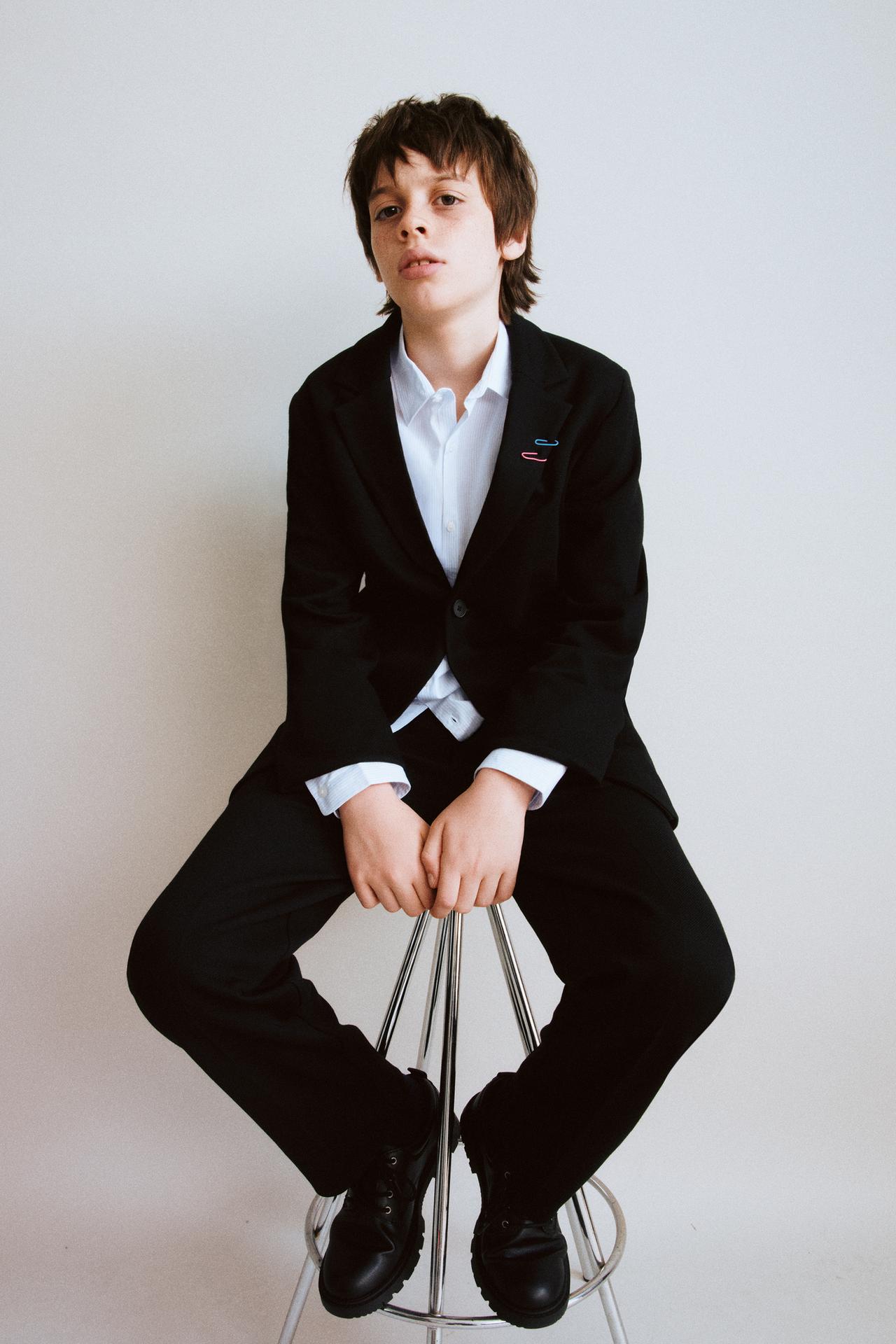 BASIC SUIT PANTS — Black