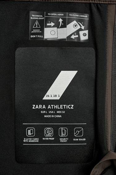 RECCO® WATERPROOF PADDED SKI SHELL TROUSERS - Brown by Zara - Image 14