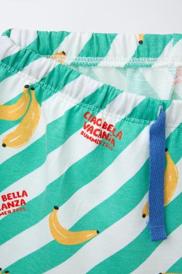 2-6 YEARS/ BANANA T-SHIRT AND BERMUDA PYJAMAS - Yellow by Zara - Image 5
