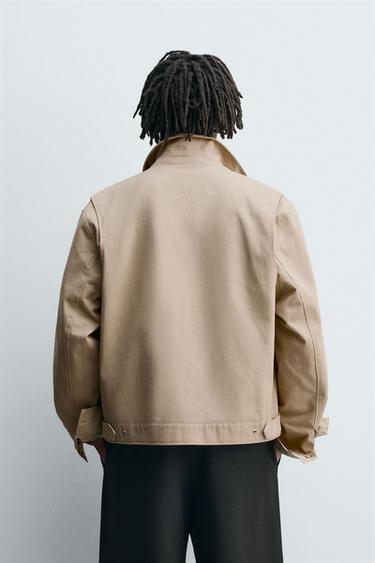 TWILL TEXTURED JACKET - Sand by Zara - Image 2