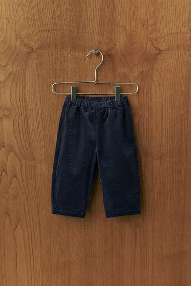 PANTALÓN PANA - Marino de Zara