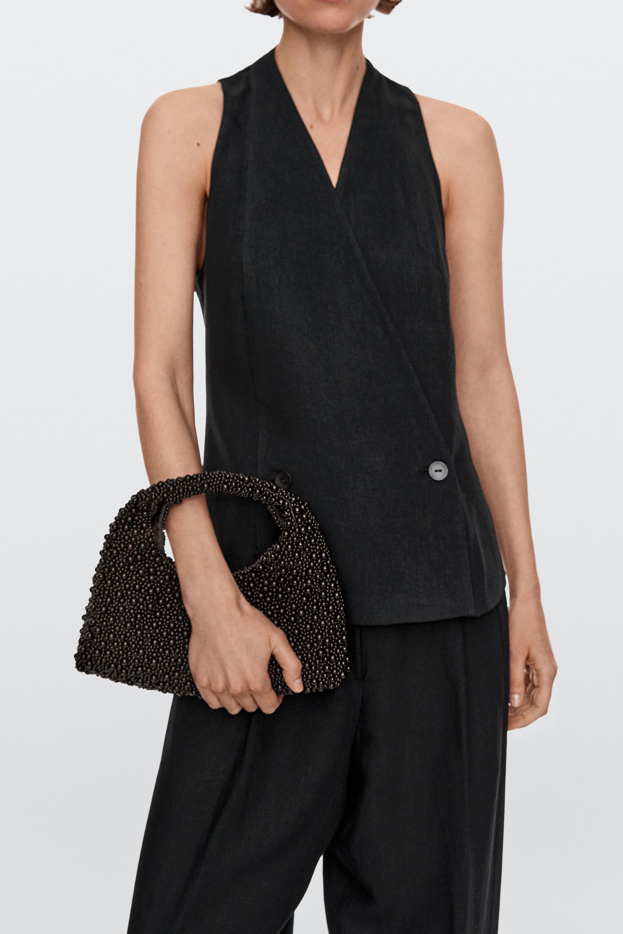 Mini bag with beading