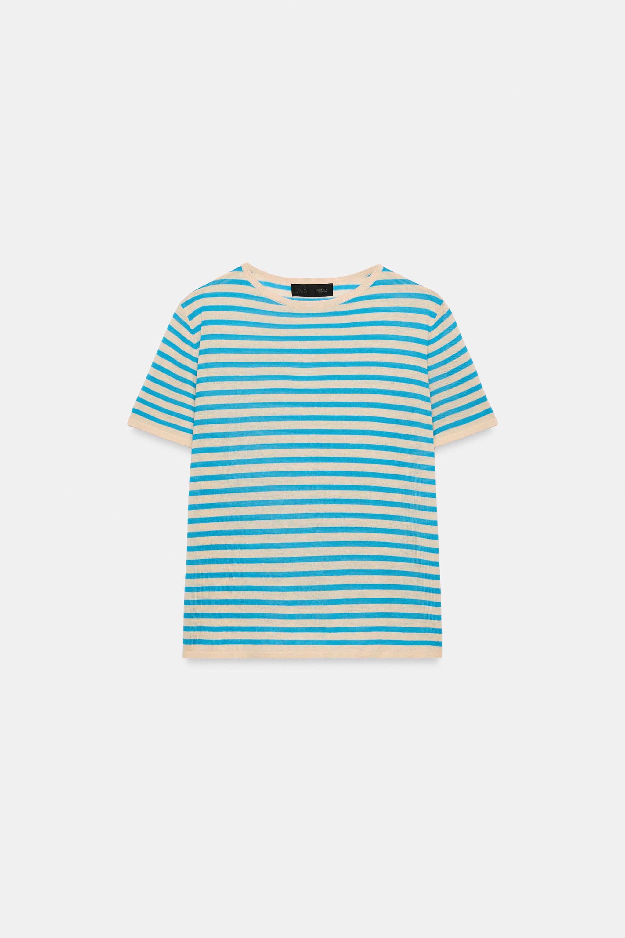 STRIPED KNIT TOP